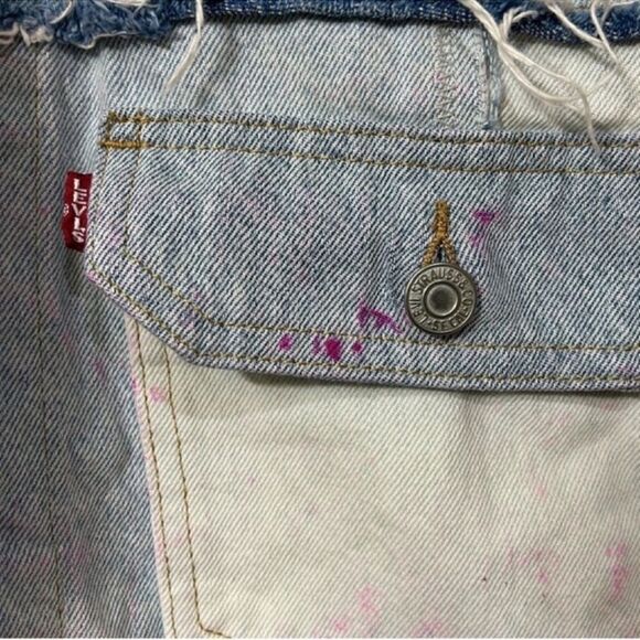 Levi's Light Blue Denim Oversized Jacket(Size XS) - Picture 12 of 13
